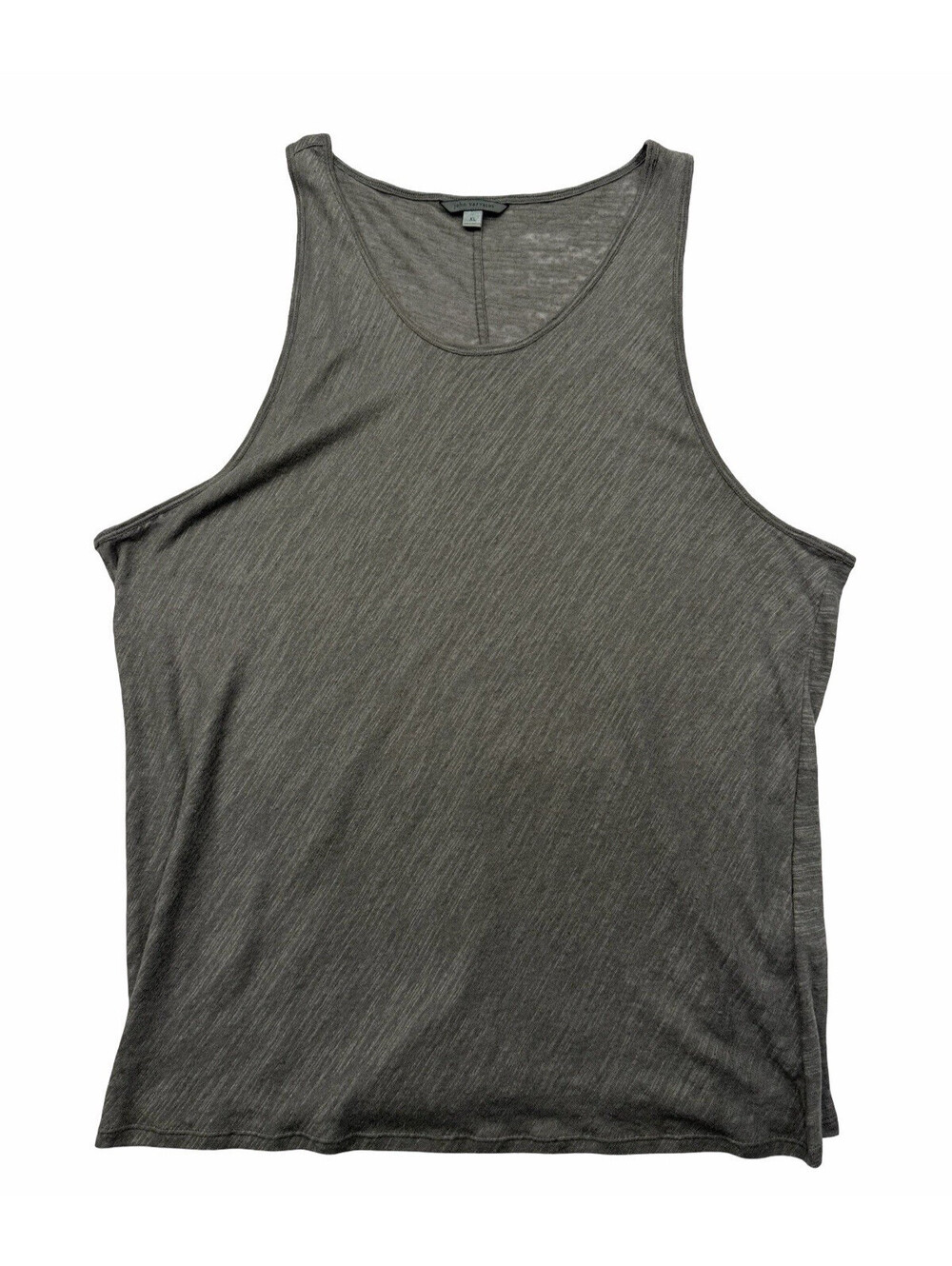 John Varvatos Broome Tank Linen Blend Grey Size XL